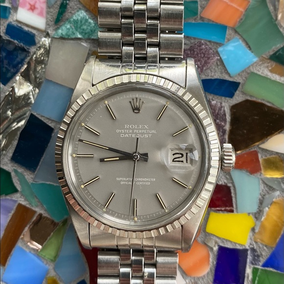 Vintage Rolex datejust ref 1603 ghost dial with box and papers very rare - Picture 3 of 9